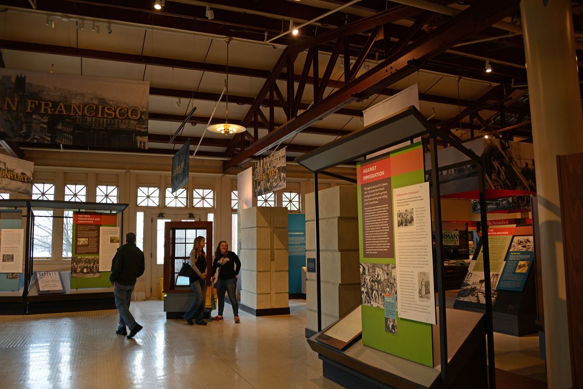 12-16 Exhibits In The Kissing Room Where Family And Friends Kissed Their Loved Ones Ellis Island Main Immigration Station Building